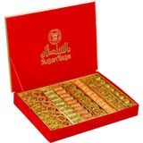 Al Sultan Sweets Karışık Baklava Kırmızı Kadife Kutusunda 6'lı Lezzet Koleksiyonu 800 gr