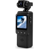 Al-tech Bilişim 4K Mini Gimbal Kamera | 180° Dönebilen Lens | 1080P Hd Kayıt | Titreşim Önleme | Taşınabilir Spor ve Vlog Kamerası - Siyah
