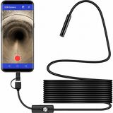 Al-tech Bilişim Android Uyumlu 10 Metre Endoskop Kamera Su Geçirmez LED Işıklı Boru ve Kanal Görüntüleme Kamerası. - Siyah