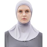Al-Tobeh Kadın Tesettür Pratik Boyunluklu Hijab - Sporcu Bone - Gri - Standart