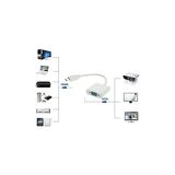 AL4547 HDMI To VGA Monitör Çevirici Dönüşütürücü Adaptör - 0 - Siyah - Option-1