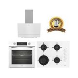 Ala 322 W - 189 Dw - 510 W Turbo Beyaz Cam Ankastre Set - Renkli