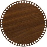 Ala Depo 20 cm Ceviz Ahşap Sepet Tabanı 3 mm MDF Çift Yüz Lazer Kesim Dayanıklı Malzeme - 7