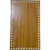Ala Depo Ahşap Dikdörtgen Sepet Tepsi Tabanı 25X15 cm Ceviz Çift Yüz 3 mm Mdf - Renkli - Standart