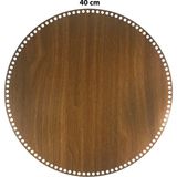 Ala Depo Ahşap Sepet Tepsi Tabanı 40CM Ceviz Çift Yüz 3mm Mdf - Standart - Renkli