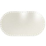 Ala Depo Oval Ahşap Sepet Tepsi Tabanı 29 x 16 cm Beyaz Çift Yüz 3 mm MDF Malzeme