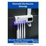 Ala Lavandula Pratik Usb Şarjlı Ve Güneş Enerjili Otomatik Diş Macunu Sıkacağı 4 Adet Diş Fırçalığı Tutucu