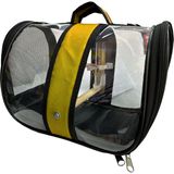 Ala Pet Tropheus Suluklu Kuş Taşıma Çantası (Tahta Tünekli), (33CMX23CMX22CM) - 02-Sarı
