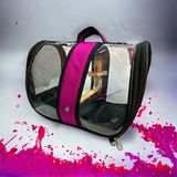 Ala Pet Tropheus Suluklu Kuş Taşıma Çantası (Tahta Tünekli), (33CMX23CMX22CM) - 07-Pembe