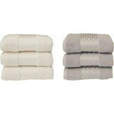 Ala Store Özdilek Elissa 6 Adet El Yüz Havlusu - 50X80 - 001-Beyaz - Option-1