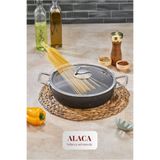 Alaca 32 CM EZME GRANİT BASIK TENCERE
