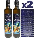 Alaçatı Naturel Detox Mix Sirkesi Doğal Fermantasyon 500 ml x2 Adet - 1000 ml