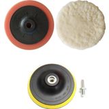Aladdin Pasta Cila Aksesuarları Polisaj Süngeri Bone Cırt Taban Disk Bağlantı Aparat 4lü Set