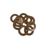 aladepo 5cm 3mm MDF Ceviz Makrome Küçük Halka Seti, 10 adet