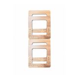 aladepo Ahşap 3 Mm Mdf Çanta Sapı Kulp Ceviz (2 ÇİFT) ( 15 X 15 ) Cm