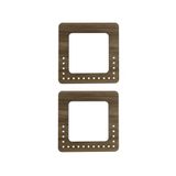 aladepo Ahşap Çanta Sapı Kare Model 15x15 cm 3mm Mdf Çanta Kulp Kayın