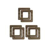 aladepo Ahşap Çanta Sapı Kare Model 15x15cm 3mm Mdf Kayın (3 çift)