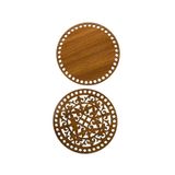 aladepo Ahşap Desenli Sepet Tabanı Kapağı 15 Cm Ceviz Çift Yüz 3 Mm Mdf