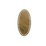 aladepo Ahşap Oval Elips Sepet Tepsi Tabanı 20x10cm Meşe Çift Yüz 3 Mm Mdf