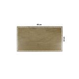 aladepo Ahşap Sepet Tepsi Tabanı 40x22 Cm Açık Meşe Çift Yüz 3mm Mdf