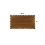 aladepo Ahşap Sepet Tepsi Tabanı 40x22 Cm Ceviz Çift Yüz 3mm Mdf