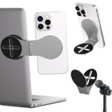 ALAFLY MagSafe dizüstü bilgisayar ve araba ve tripod için cep telefonu tutucu, [360° döndürülebilir ve 270° döndürülebilir] katlanabilir ultra ince manyetik aksesuar, iPhone 15 14 13 12 Pro Max Plus