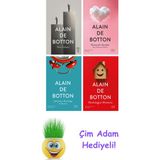 Alain De Botton 4 Kitap Seti + Çim Adam Hediye - Hayır