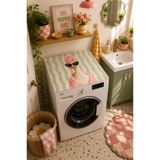 ALAMODECOR Bornozlu Ördek Model Çamaşır Makine Örtüsü - 60x60
