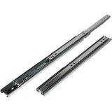 Alan Çift Açılır 45 mm Teleskopik Bilyeli Çekmece Rayı 40 Cm