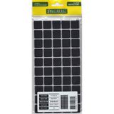 Alan Pacific 6020 BL Yapışkanlı Keçe 20 mm X 20 mm Siyah
