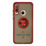 Alan Şanslı Huawei Y6P Montreal Yüzüklü Silikon Kapak Kırmızı Kılıf
