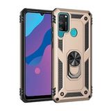 Alan Şanslı Huawei Y6P Sofya Yüzüklü Silikon Kapak Gold Kılıf
