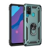 Alan Şanslı Huawei Y6P Sofya Yüzüklü Silikon Kapak Yeşil Kılıf