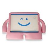 Alan Şanslı iPad 5 Air 9.7 Açık Pembe Karakter Tablet Silikon Kılıf