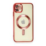 Alan Şanslı iPhone 11 Kross Magneticsafe Kapak Kırmızı Cep Telefonu Kılıfı