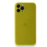 Alan Şanslı iPhone 11 Pro Sarı PP Ultra İnce Kapak Kılıf