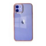 Alan Şanslı iPhone 12 Element Silikon Pembe Cep Telefonu Kılıfı
