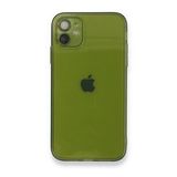 Alan Şanslı iPhone 12 FLY Lens Silikon Yeşil Cep Telefonu Kılıfı