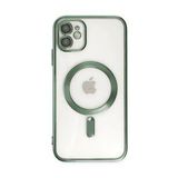 Alan Şanslı iPhone 12 Kross Magneticsafe Kapak Koyu Yeşil Cep Telefonu Kılıfı