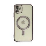 Alan Şanslı iPhone 12 Kross Magneticsafe Kapak Mor Cep Telefonu Kılıfı