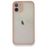 Alan Şanslı iPhone 12 Pembe Montreal Silikon Kapak Kılıf