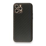 Alan Şanslı iPhone 12 Pro Siyah Coco Karbon Silikon Kapak
