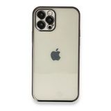 Alan Şanslı iPhone 12 Pro Siyah Razer Lensli Silikon Kapak