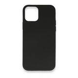 Alan Şanslı iPhone 12 Siyah Nano Içi Kadife Silikon Kılıf