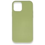Alan Şanslı Iphone 12 Yeşil Mini Nano İçi Kadife Silikon Kılıf
