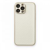 Alan Şanslı iPhone 13 Pro Coco Karbon Beyaz Silikon Kılıf