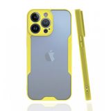 Alan Şanslı iPhone 13 Pro Platin Sarı Silikon Kılıf