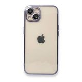 Alan Şanslı iPhone 13 Razer Lensli Silikon Mor Cep Telefonu Kılıfı
