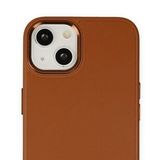 Alan Şanslı iPhone 14 Plus Asya Kahverengi Deri Silikon Kılıf