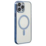 Alan Şanslı iPhone 14 Pro Magneticsafe Lazer Sierra Blue Silikon Kılıf